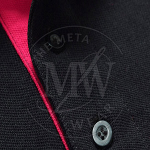 Precio de fábrica Hombres Polos Más vendidos Hombres Polos Mejor Producto Color Sólido Hombres Polos - Product Image 2
