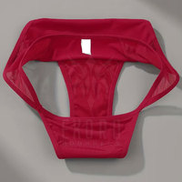 Braguitas de Bikini de Cintura Alta para Mujer, Tejido Sólido de Spandex/Nylon, Transpirable, de Secado Rápido, Ligero, Sin Costuras, Personalizable, Casual