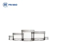 Pots cosmétiques PIN MAO en forme de cylindre avec couvercle en plastique à clipser, capacité de 5 ml à 300 ml, pour les soins de la peau