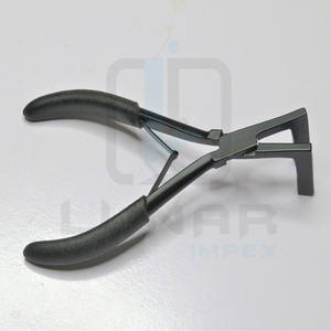 Black Matte in Color Pro <b>Tape</b> in Extension Press Plier Made From <b>Surgical</b> Grade Stainless Steel With Free Custom Brand Labelling - Product Image 4