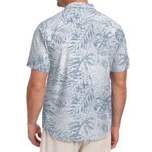 Sports décontractés Plage Surf T-shirts En Stock Polyester Coton Couleur Unie T-shirts Graphiques En Vrac En Gros Logo Personnalisé Chemises - Product Image 3