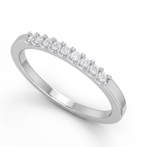 14K Gold & Diamond Boundless Brilliance <b>Band</b> <b>Ring</b> For Women's | 0.10 CTTW Brilliant Cut Diamond - Product Image 1