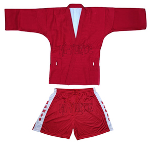 Material de algodón de alta calidad Sambo uniforme Judo Gi rojo/azul Kurtka - Product Image 3