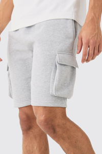 New arrived fashionable streetwear <b>oversized</b> men's short with side <b>cargo</b> pockets custom screen printed logo breathable man short - Product Image 4