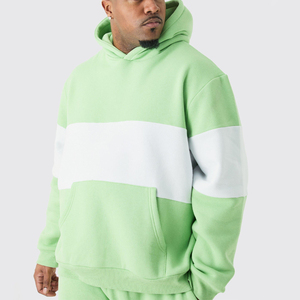 Chándal de diseño liso personalizado de algodón polar Unisex apilado, sudadera con capucha para hombre, conjunto de Jogger, jersey de talla grande, chándal Vintage - Product Image 4