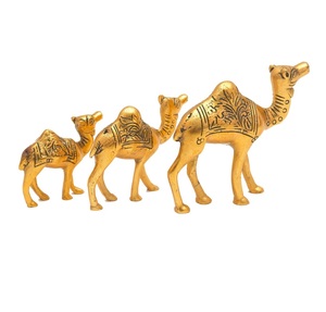Home Decor Metal Brass Crafts Sculpture Decoration Deer Statues Golden From Indian Manufacturer Cheap Price. - Product Image 5