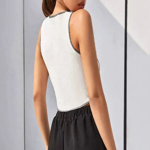 Débardeur de sport pour femme, col rond, uni, respirant, séchage rapide, grande taille, personnalisable, respectueux de l'environnement - Product Image 3