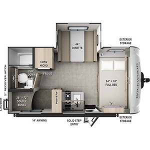 MEILLEURES VENTES 2026 Forest River Rock-wood Geo-Pro 20BH - Product Image 3