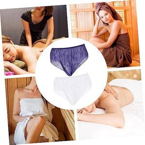 Women <b>Disposable</b> Shorts Nonwoven Underwear for Travel Camping Spa Individually Pack of 50 - Product Image 5