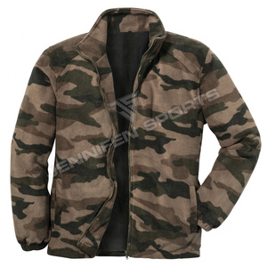 Veste de chasse pour homme en hiver, 100% polyester, respirante, décontractée, en polaire, logo personnalisé, service OEM - Product Image 2