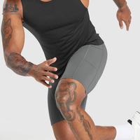 Pantalones Cortos Deportivos de Compresión para Hombre |   Cintura elástica de altura media |   Ropa Interior Deportiva |   Spandex/Poliéster |   Secado Rápido y Transpirable |   Gimnasio