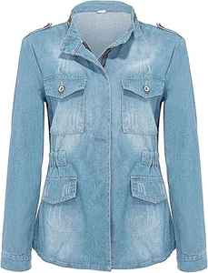 Chaqueta vaquera de mujer de tasa razonable, material duradero de calidad premium ligero, chaqueta vaquera de mejor diseño con mangas completas - Product Image 5