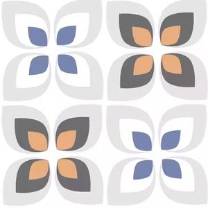 Baldosas de porcelana gris de 40x40cm, 10mm de espesor, cerámica esmaltada, diseño floral antideslizante, estilo marroquí, 400x400. - Product Image 2