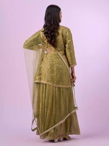 Conjunto de Salwar Bordado de Diseñador para Mujer, Traje Tradicional Indio para Fiestas y Bodas, Vestido Étnico con Dupatta, Venta al Por Mayor - Product Image 3