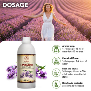 Aromatika Huile Essentielle de Lavande 100% Pure et Fraîche 1000ml, Aromathérapie Naturelle Distillée à la Vapeur, Anti-Pelliculaire, Pour la Santé Capillaire de Tous - Product Image 3