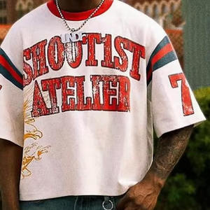 Camisetas Holgadas para Hombre, Camisetas Extra Grandes para Hombre, Ropa de Calle de Verano, Material Suave al Tacto, Camisetas Holgadas de Algodón - Product Image 5