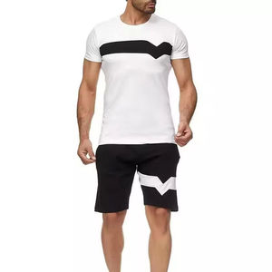 Ensemble d'été 2026 : T-shirt à manches courtes et short de sport à séchage rapide pour homme – Tenue de sport deux pièces tendance pour homme - Product Image 1