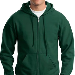 Personalizable 100% algodón cremallera diseño bordado Sudadera con capucha patrón sólido cuello con capucha ropa de calle Digital para el invierno - Product Image 2