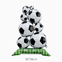 Ballons en aluminium de 18 pouces et grand ballon de football sur pied pour la décoration de fête sportive - Offre Spéciale