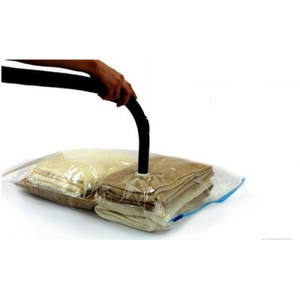 Sac de rangement sous vide fonctionnel en plastique 50x60 pour vêtements et aliments, idéal pour armoire et chambre - Product Image 4