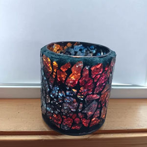 เทียนขี้ผึ้งโมเสคสีสันสดใสสไตล์ยุโรปสมัยใหม่ พร้อมลูกปัดตกแต่ง สำหรับตกแต่งบ้านในวันคริสต์มาส กลิ่นหอมแรง - Product Image 1