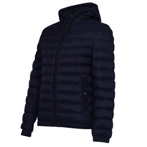 Manteau d'hiver personnalisé chaud et coupe-vent rembourré en duvet pour hommes de grande taille Bomber gonflée Manteau surdimensionné Vestes en polyester - Product Image 5