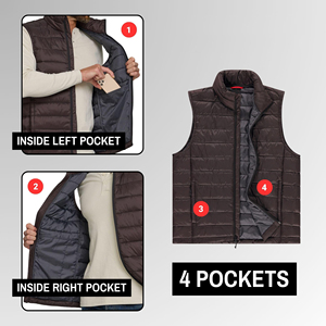 Gilet matelassé pour homme, vente chaude, haute qualité, vêtements d'extérieur décontractés, nouveau design, tailles adultes, polyester respirant, gilet d'hiver personnalisé - Product Image 5