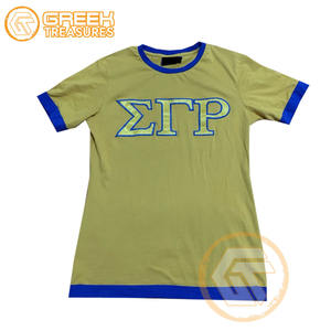 T-shirt personnalisé pour femmes Sigma Gamma Rho, vêtements de sororité, été, coton biologique, jersey respirant, haute qualité - Product Image 6