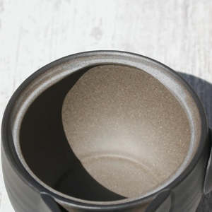 Théière en argile noire Kyusu avec filtre en céramique, capacité 260 ml/330 ml, design Wabi-Sabi (argile Tokoname sans couvercle) - Product Image 3