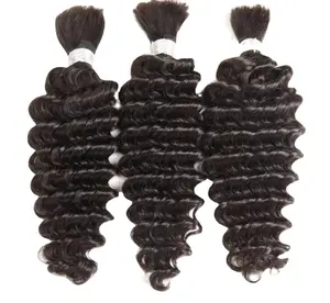 100% Double Drawn Human Hair Is The Best Choice For You, Deep Curly Bulk Hair Extensions Is The Newest Beauty Product In Vietnam