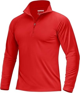 Sudadera con cremallera de cuarto para mujer para hombre 320GSM Algodón Poliéster French Terry Sudadera con capucha de gran tamaño Bordado Logotipo personalizado en blanco - Product Image 3