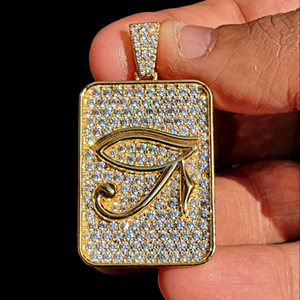 Colgante con Inicial Personalizada, Plata 925, Colgante con Letra Personalizada, Certificado GRA, Moissanita, Colgantes Hip Hop, Dijes - Product Image 5