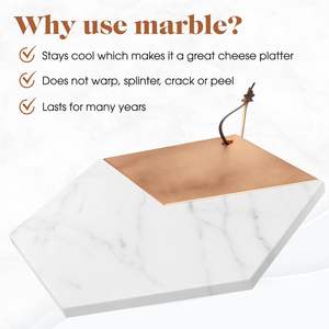 เขียงไม้หินอ่อนแบรนด์ W ทนทานและเชื่อถือได้เป็นมิตรกับสิ่งแวดล้อมมาตรฐานสูงอุปกรณ์สำคัญกระดานเสิร์ฟหวานสำหรับเครื่องครัว - Product Image 5