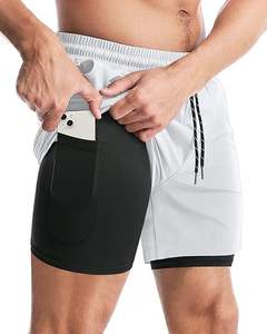 Pantalones cortos de entrenamiento de gimnasio de algodón 100% para hombre, de secado rápido y transpirables con cintura elástica para correr y trajes informales - Product Image 6