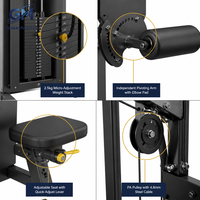 Máquina Combinada para Bíceps y Tríceps, Equipo de Entrenamiento de Brazos de Doble Función para Gimnasio, Ahorro de Espacio, Equipo de Fuerza