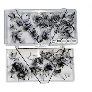 Haute Qualité 16D Volume Extensions De Cils À La Main En Soie Maquillage Emballage Plateau Fabricant Asiatique 8-15mm Longueur - Product Image 1