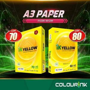 Taille internationale A4 Ik Papier jaune Papier de copie A4 80GSM 70GSM - Product Image 3