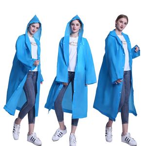 Jas hujan portabel luar ruangan Logo kustom jas hujan Eva ponco hujan tahan air jaket jas hujan mantel hujan - Product Image 2