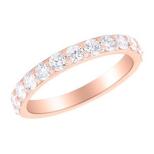 แหวนแต่งงานทรงกลมประดับเพชรคุณภาพสูง ชุบทอง 14K ดีไซน์ทันสมัย ปรับแต่งได้ สำหรับทุกเพศ - Product Image 2