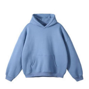 Sweat à capuche en coton épais personnalisé unisexe Pull oversize à épaules tombantes Streetwear Logo Sweats à capuche - Product Image 3