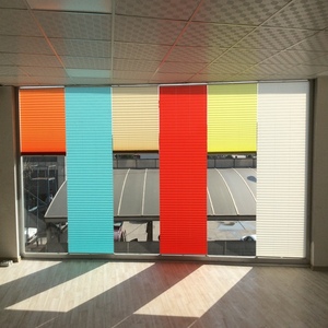 colourful top down bottom up plisse pleated plisse shades customizable for office home house 14 mm slim <b>curtain</b> with screw - Product Image 6