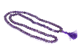 อเมทิสต์สีม่วงธรรมชาติคุณภาพสูง108แจ็บมาลาสำหรับทำสมาธิและศาสนาขายส่ง - Product Image 2