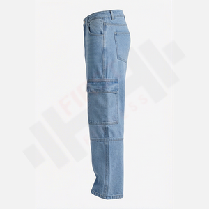 Pantalones Vaqueros de Retazos Vintage para Hombre, Primavera-Otoño 2025, Pantalones Rectos de Color Puro, Tendencia Urbana, Estilo Regular - Product Image 3