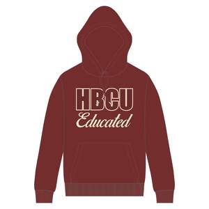 Marron Hommes HBCU Éduqué Pull À Capuche Neutre Chenille et Brodé Conception Grecque Vie Vêtements Personnalisé Collège Vêtements - Product Image 2