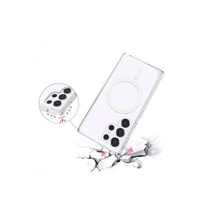 Coque de protection transparente antichoc en silicone Netzy Luxury Glitter pour Samsung Galaxy S23 Ultra compatible MagSafe - Modèles A53 - Product Image 6