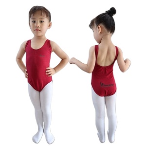 Vente en gros de justaucorps de ballet en coton pour bébés filles, vêtements de gymnastique et de danse pour enfants, justaucorps de danse extensible et doux pour commande en gros - Product Image 4