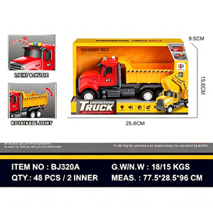 Set <span class=keywords><strong>de</strong></span> Camiones <span class=keywords><strong>de</strong></span> Construcción con Luz y Música: Funciona por Fricción, Plástico ABS, Juguetes <span class=keywords><strong>de</strong></span> Ingeniería para Niños, Venta al Por Mayor Disponible <span class=keywords><strong>BJ</strong></span> - Product Image 5