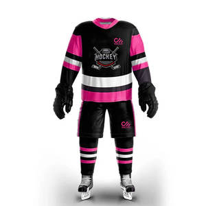 Uniforme de hockey sur glace personnalisé, ensemble d'uniformes deux pièces, uniforme professionnel de hockey sur glace de haute qualité pour l'entraînement - Product Image 3