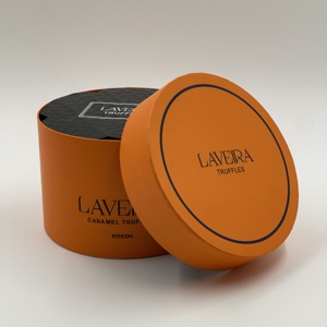 Hộp giấy tròn tùy chỉnh với đệm vỉ khay dập nổi thiết kế độc đáo cho bao bì sản phẩm - Product Image 3