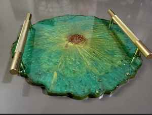 อีพอกซีเรซินใสคริสตัลทำด้วยมือวัสดุตกแต่งอย่างยั่งยืนสำหรับถาดถาดตกแต่งทำโดยใช้เรซิ่นอีพ็อกซี่ - Product Image 3